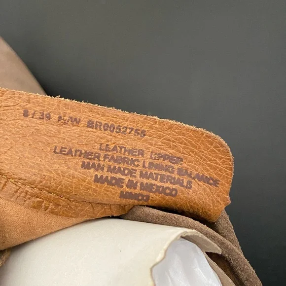 NEW Born Distressed Taupe Leather Ankle Booties Boots Brown Tan Women’s 8 M NIB - Picture 10 of 13